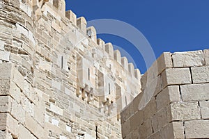 Windows of Citadel of Qaitbay. Egypt, defence.