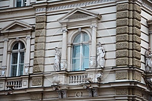 Windows of the City Hall of Novi Sad