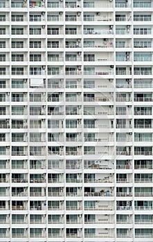 Windows of condominium building