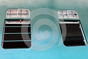 Windows in Diesel Electric Engine Train No.51