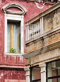 Windows and Doorways of the flooded city of Venice