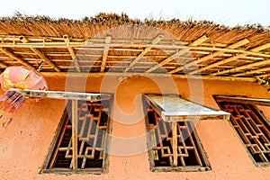 Windows of earthen house