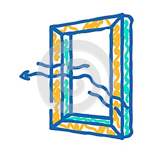 windows energy efficient icon doodle illustration