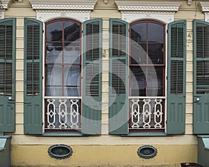 Windows in French Quarter Apartment