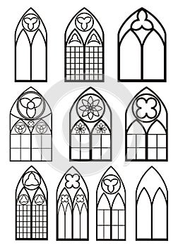 Windows in gothic style