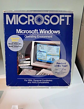 MIcrosoft Windows operating system, version1, c. 1985