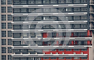 Windows  of the high building