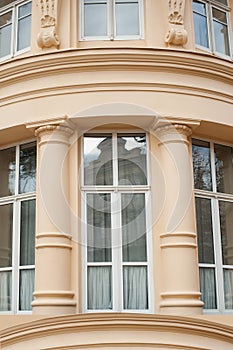 Windows in historic building