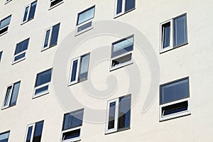 Windows of a hotel