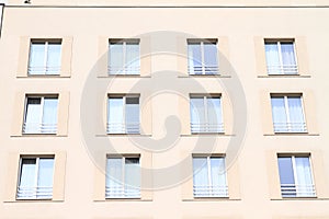 Windows of a hotel
