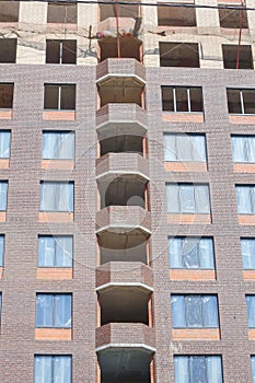 Windows of a house under construction