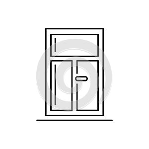 Windows icon, Linear style. Vector Architecture elements.