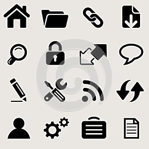 Windows icons set great for any use. Vector EPS10.