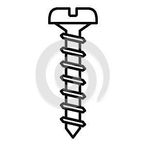 Windows instalation screwdriver icon, outline style