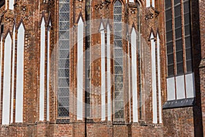 Windows of the Marienkirche church in Greifswald photo