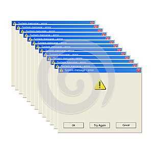 Windows message vector design illustration isolated on white background