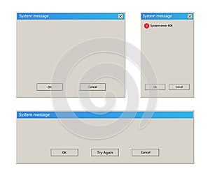 Windows message vector design illustration isolated on white background