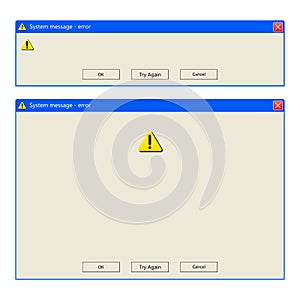 Windows message vector design illustration isolated on white background