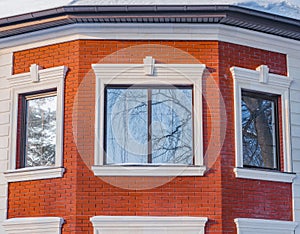 Windows of the new townhouse.