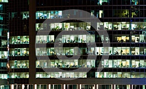 Windows of an office building