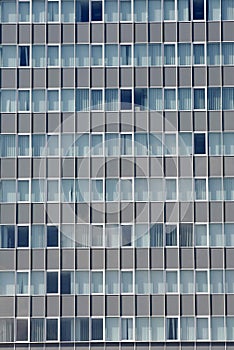 Windows of an office building facade
