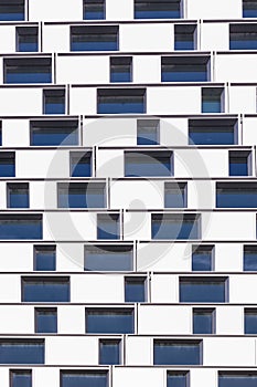 windows of office buildings