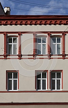 Windows of old building