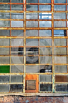 Windows of an old factory