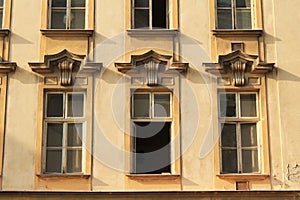 Windows of old house