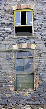 Windows, old, ramshackle