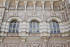 Windows with painting on wall