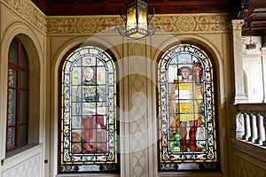 Windows at the Palace of Government at Bellinzona