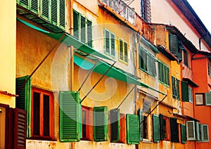 Windows at Ponte Vecchio, Florence, Italy