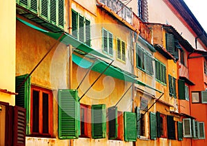 Windows at Ponte Vecchio, Florence, Italy photo