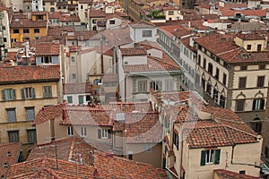Windows and roofs of Firenze
