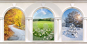 Windows of seasons