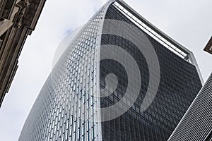Windows of Skyscraper Business Office, Corporate building in London City