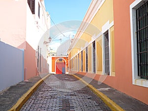 Windows to the Street at Old San Juan, Puerto Rico photo