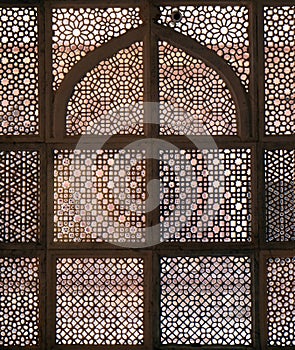 Windows in the tomb of Salim Chishti at Fatehpur Sikri complex