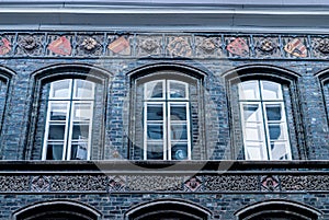 The windows of Town hall, LÃ¼beck