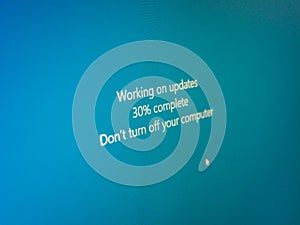 windows update message