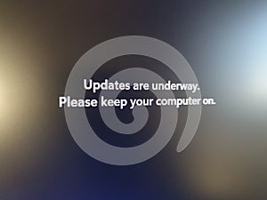 Windows 11 update message in Washington DC