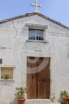 Windows and walls in the village of Lefkara