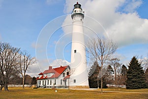 Windpoint Lighthouse in Racine, Wisconsin