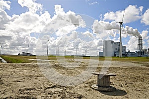 Wind powered generators and large Fossil-fuel Power Plant