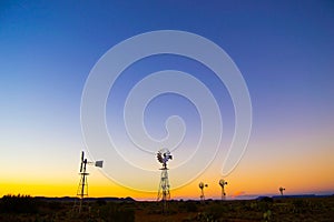 Windpumps on a Farm