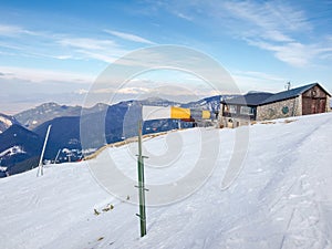 Větrný rukáv na lyžařské středisko v Nízkých Tatrách