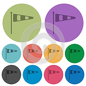 Windsock indicator solid color darker flat icons