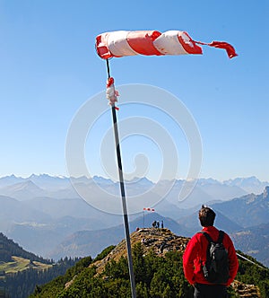 Windsock in the mountains photo