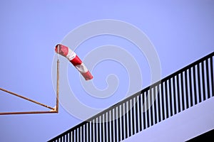 Windsock over railing